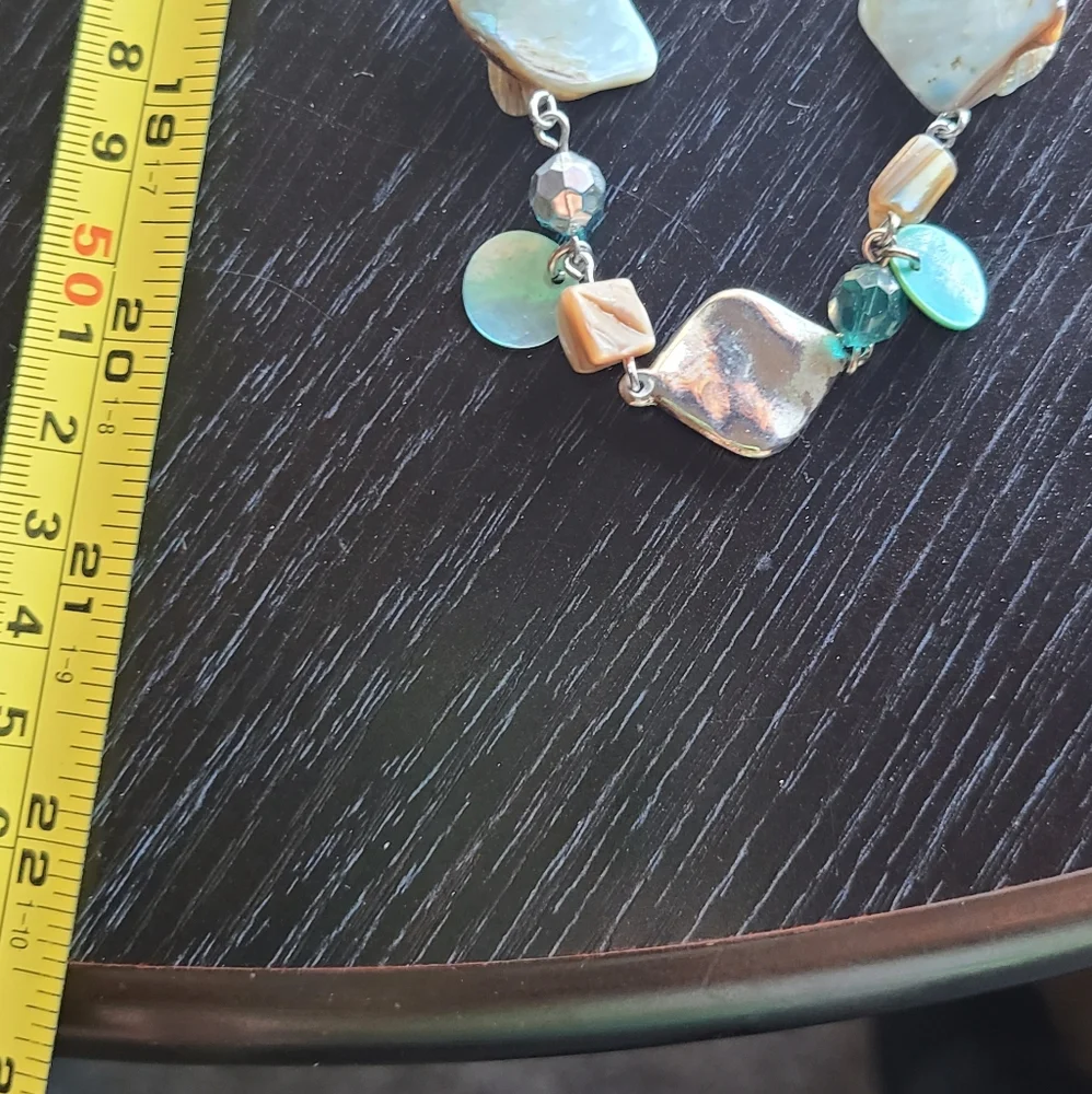 Elegant Silver and Teal Women's Necklace Lia Sophia Stamped - Picture 12 of 12